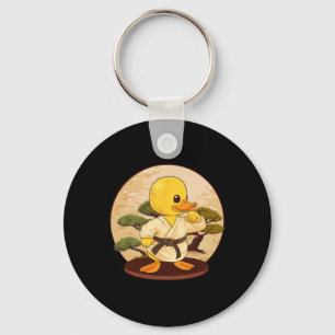 Karate Rubber Duck Motif Taekwondo Jiu-jitsu Mma K Key Ring