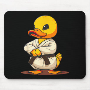 Karate Rubber Duck Motif Taekwondo Jiu-Jitsu MMA Mouse Mat
