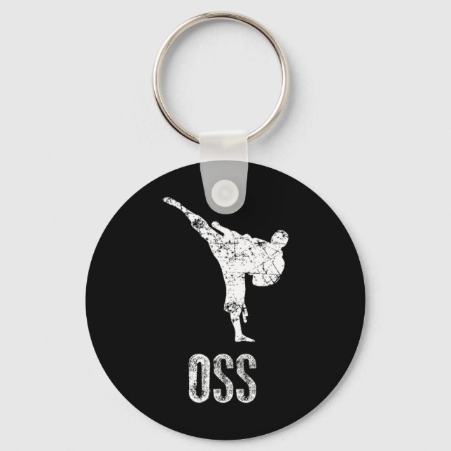 Karate Shirt1  Key Ring (Front)