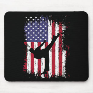 Karate Shirt - Funny Taekwondo Mouse Mat