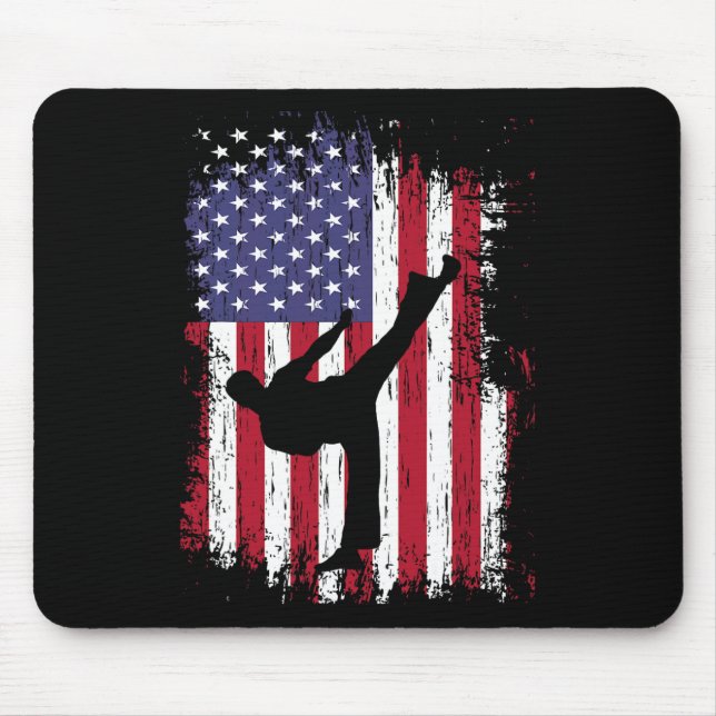 Karate Shirt - Funny Taekwondo  Mouse Mat (Front)