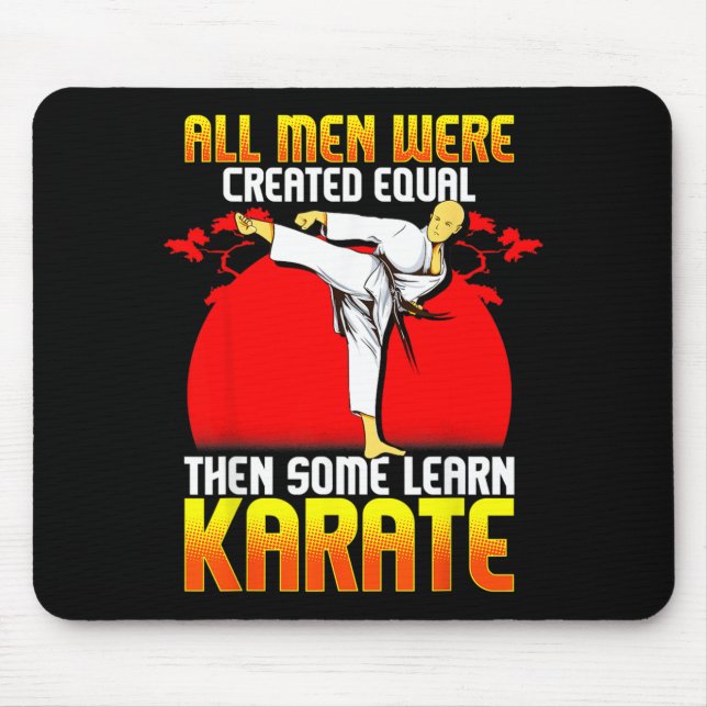 Karate Shirts For Men Karate Funny Gift Mouse Mat (Front)