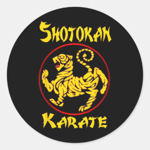 Karate Shotokan Tiger Martial Arts  Classic Round Sticker