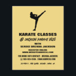 Karate Silhouette, Karate Class Advertising Flyer<br><div class="desc">Karate Silhouette,  Karate Class Advertising Flyers By The Business Card Store.</div>