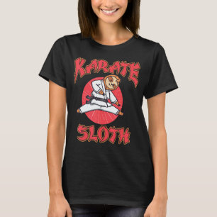 Karate Sloth Action Animal Koala Forest Jungle N T-Shirt