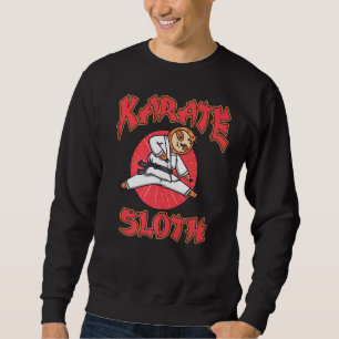 Karate Sloth Action Animal Koala Forest Jungle Na Sweatshirt