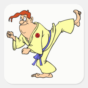Karate Square Sticker