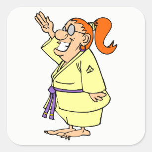 Karate Square Sticker