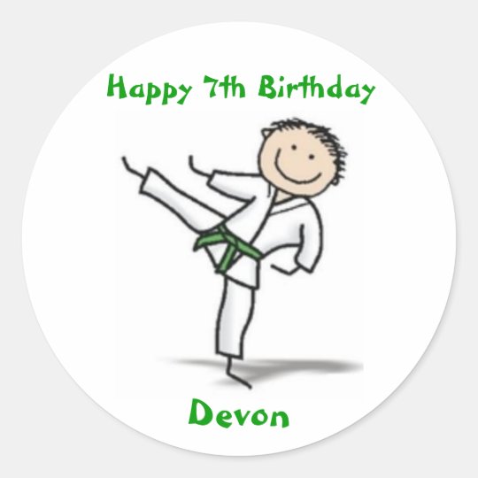 Karate sticker - green belt