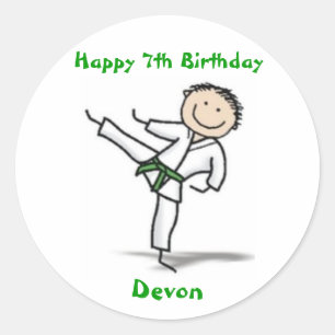 Karate sticker - green belt