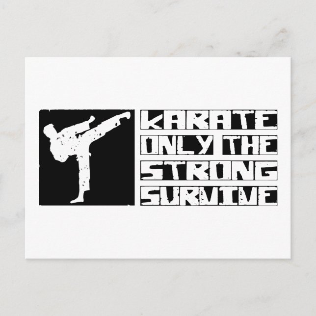 Karate Survive Postcard (Front)