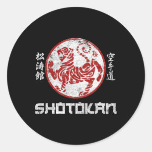 Karate Symbol Kyokushinkai Shotokan Dojo Training Classic Round Sticker