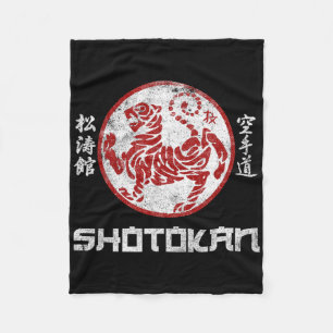 Karate Symbol Kyokushinkai Shotokan Dojo Training Fleece Blanket