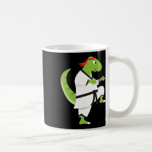 Karate T-rex Cool Cute Dinosaur Fighter Halloween  Coffee Mug
