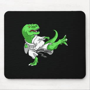 Karate T-rex Dino Student Dinosaur Teacher Karatek Mouse Mat