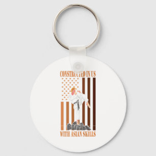 Karate T Shirt Key Ring