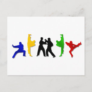 Karate Taekwando MMA Martial Arts Mens Athlete Postcard