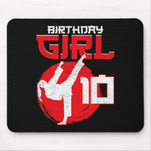 Karate Taekwondo 10 Years Old Birthday Martial Art Mouse Mat
