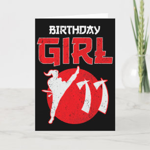 Karate Taekwondo 11 Years Old Birthday Martial Art Card