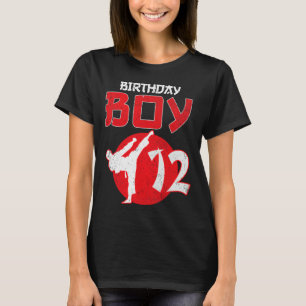 Karate Taekwondo 12 Years Old Birthday Martial Art T-Shirt