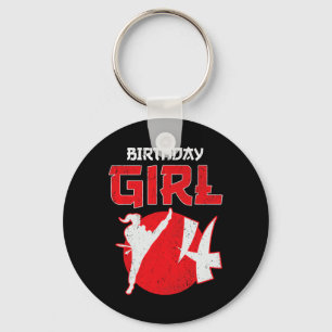Karate Taekwondo 4 Years Old Birthday Martial Arts Key Ring