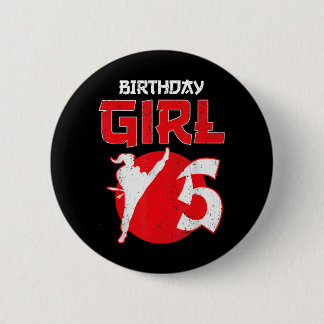 Karate Taekwondo 5 Years Old Birthday Martial Arts 6 Cm Round Badge
