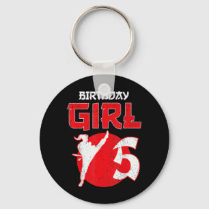 Karate Taekwondo 5 Years Old Birthday Martial Arts Key Ring