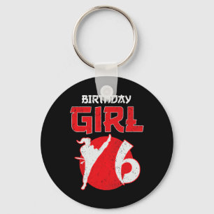 Karate Taekwondo 6 Years Old Birthday Martial Arts Key Ring