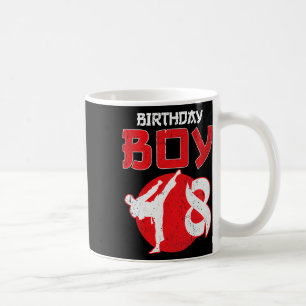 Karate Taekwondo 8 Years Old Birthday Martial Arts Coffee Mug