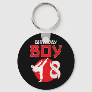 Karate Taekwondo 8 Years Old Birthday Martial Arts Key Ring