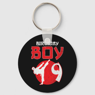Karate Taekwondo 9 Years Old Birthday Martial Arts Key Ring