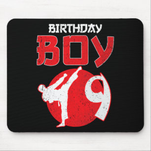 Karate Taekwondo 9 Years Old Birthday Martial Arts Mouse Mat