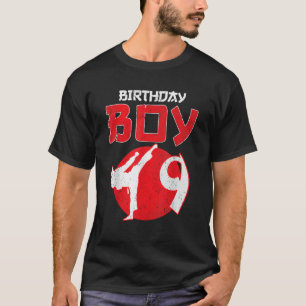 Karate Taekwondo 9 Years Old Birthday Martial Arts T-Shirt