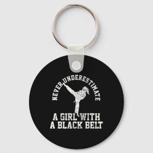 Karate Taekwondo Blackbelt  Key Ring