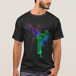Karate taekwondo competition in watercolor 14 T-Shirt