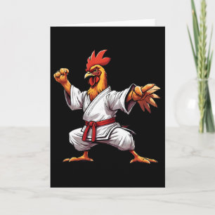 Karate Taekwondo Judo Kung Fu Chicken Rooster Gift Card
