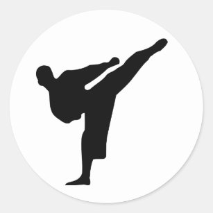 Karate / Taekwondo Kick Sticker