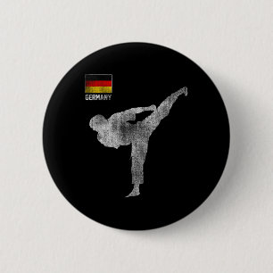 Karate Team Martial Arts Mma Kick Germany German V 6 Cm Round Badge