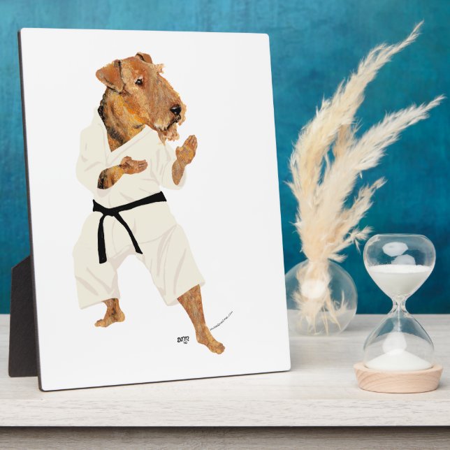 Karate Terrier Plaque (Side)