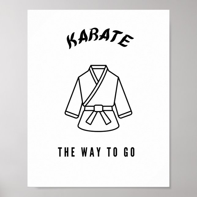 Karate the way to go poster (Front)