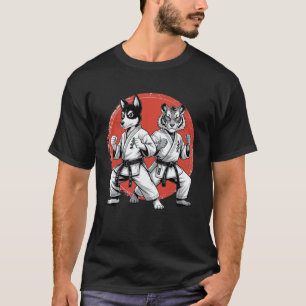 Karate Tiger Dog Karate Gi Karate Japanese Stuff K T-Shirt