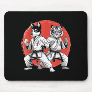 Karate Tiger Dog Karate Gi Karate Japanese Stuff Mouse Mat
