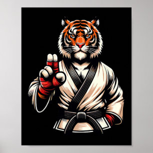 Karate Tiger Fierce Discipline Champion 1 Poster