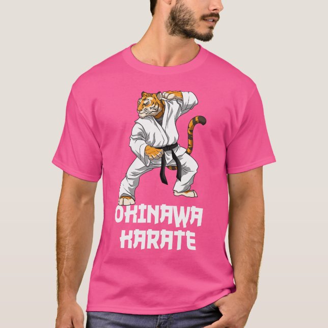 Karate Tiger Okinawa Karate Japanese Martial Arts  T-Shirt (Front)