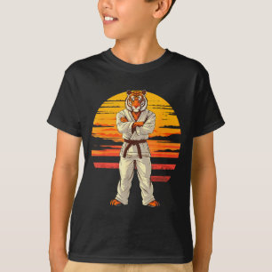 Karate Tiger Sunset Jiu-Jitsu Taekwondo Mma Tiger T-Shirt