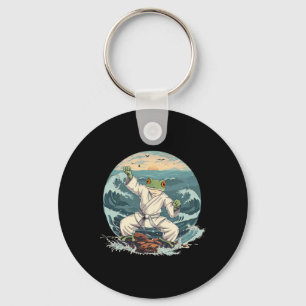 Karate Toad Taekwondo Beach Sunset Martial Arts To Key Ring