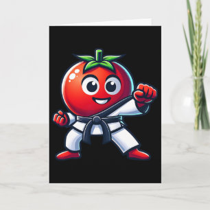 Karate Tomato Funniest Martial Arts Design For All Card