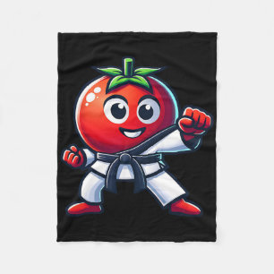 Karate Tomato Funniest Martial Arts Design For All Fleece Blanket