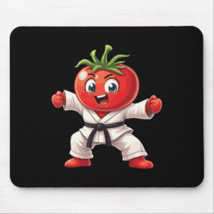 Karate Tomato Judogi Power Funny Martial Arts Desi Mouse Mat