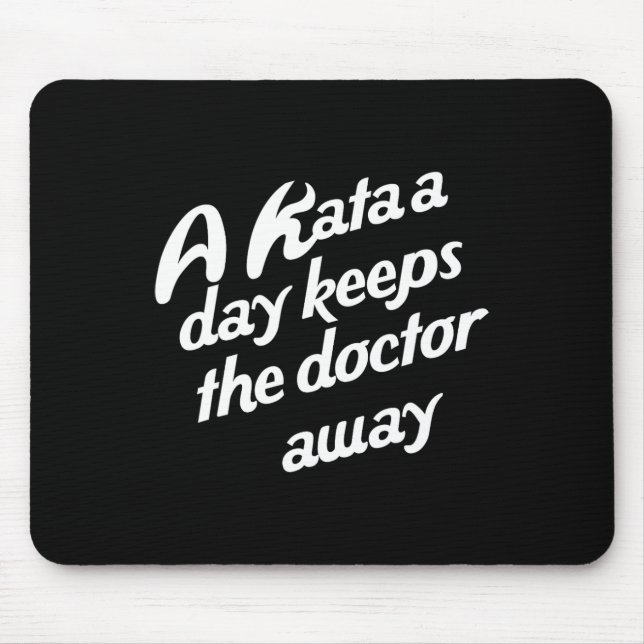 Karate . Traditional Shotokan Karate Dojo  Mouse Mat (Front)